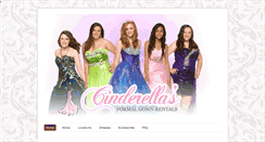 Desktop Screenshot of cinderelladressrentals.com