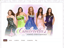 Tablet Screenshot of cinderelladressrentals.com